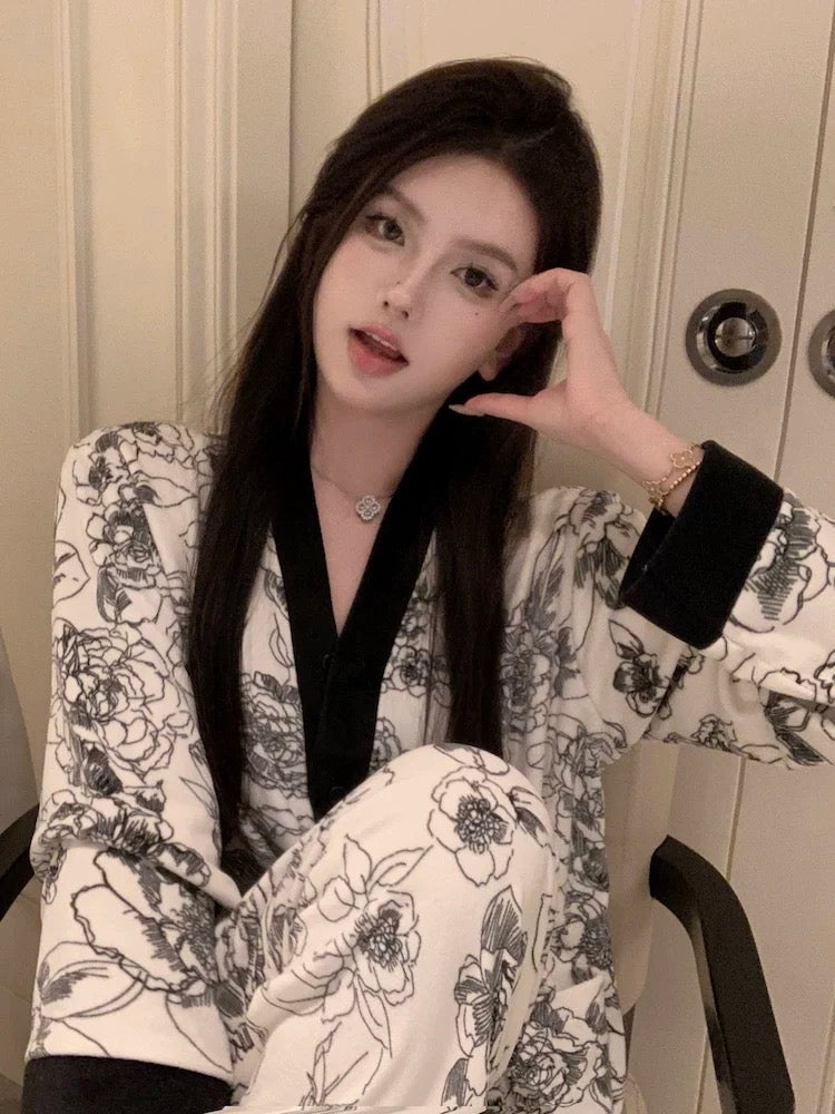 珊瑚绒性感居家服